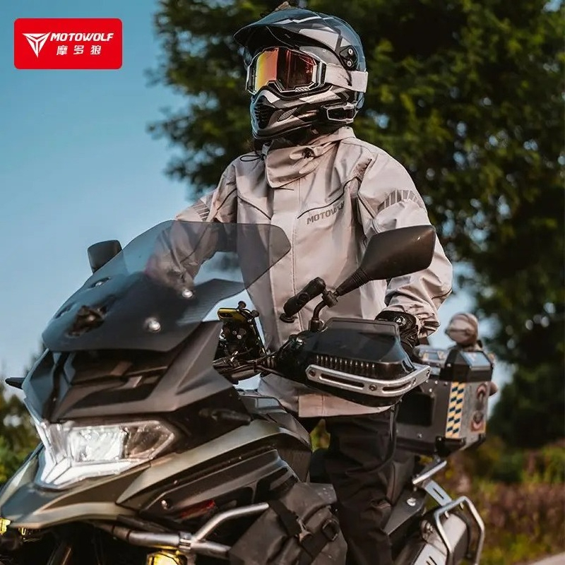 Motorcycle Rain Suit - MOTOWOLF Motorcycl Riding Raincoat Woman Men