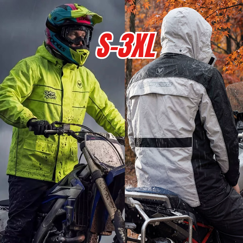 Motorcycle Rain Suit - DUHAN Outdoor Motorcycle Rain Suit Portable