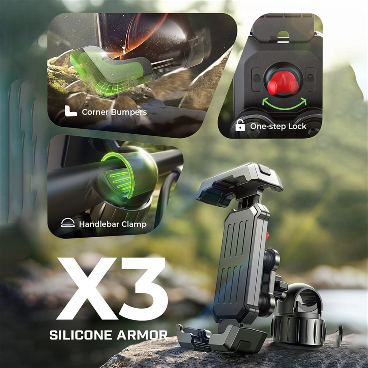 2525+ Bike Phone Holder, Anti- – Phone Mount Handlebar recenzja i cena