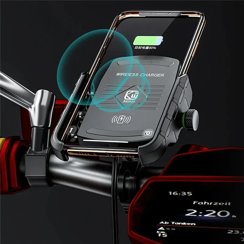 Motorcycle Holder With Wireles – Phone Mount Handlebar recenzja i cena