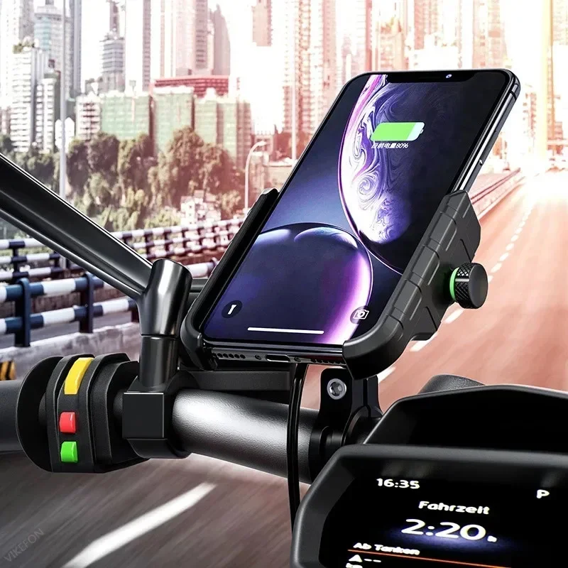 Motorcycle Holder With Wireles – Phone Mount Handlebar recenzja i cena