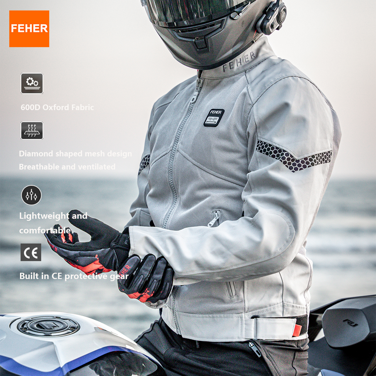 FEHER Men's Motorcycle Jacket  – Gearx Motorcycle Jacket recenzja i cena