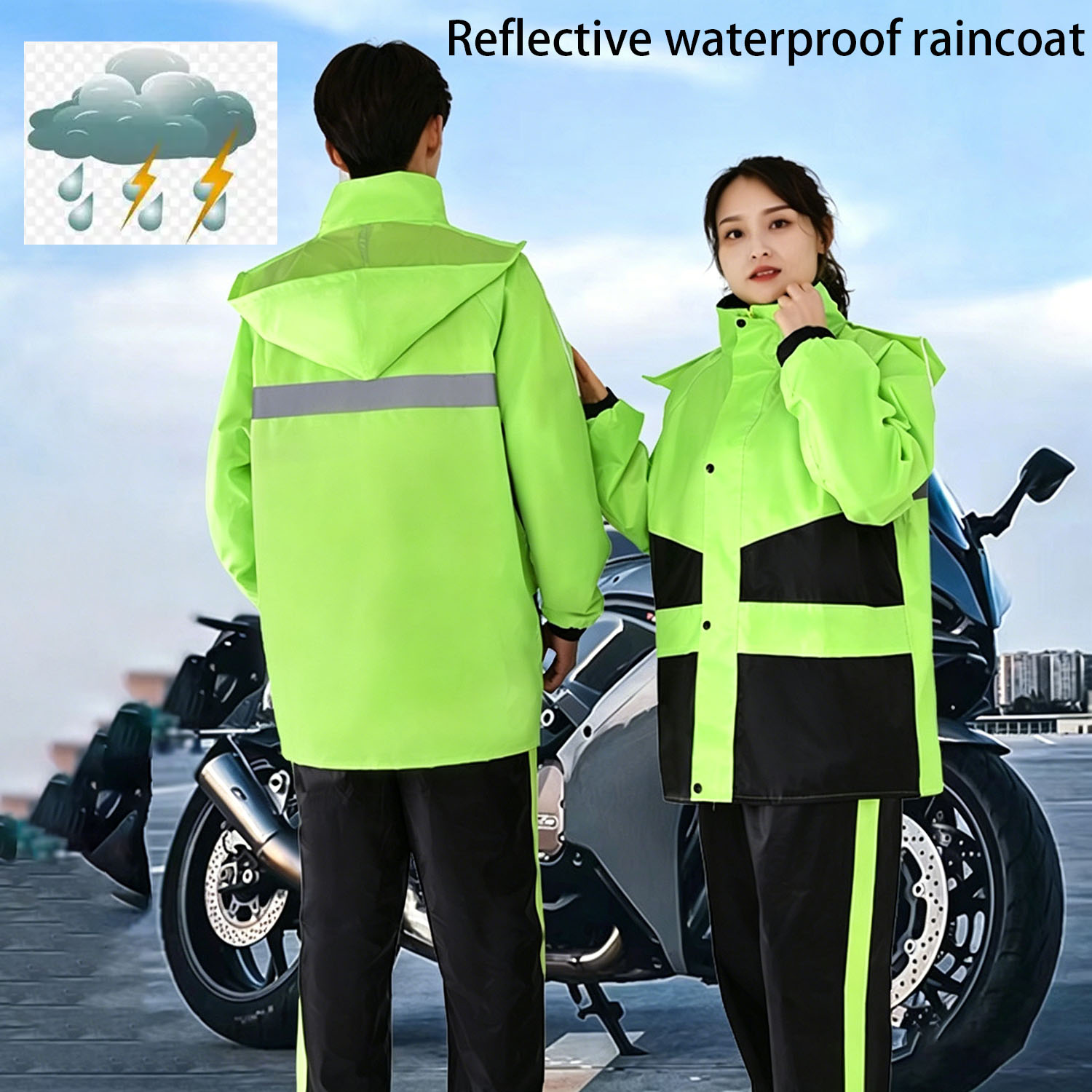 Motorcycle Raincoat Suits Men  – Motorcycle Rain Suit recenzja i cena