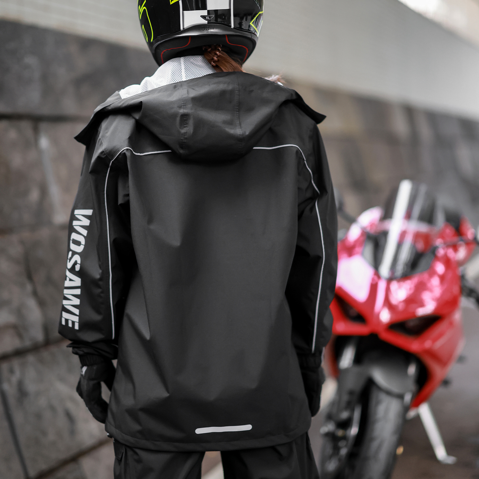WOSAWE Motorcycle Raincoat Men – Motorcycle Rain Suit recenzja i cena