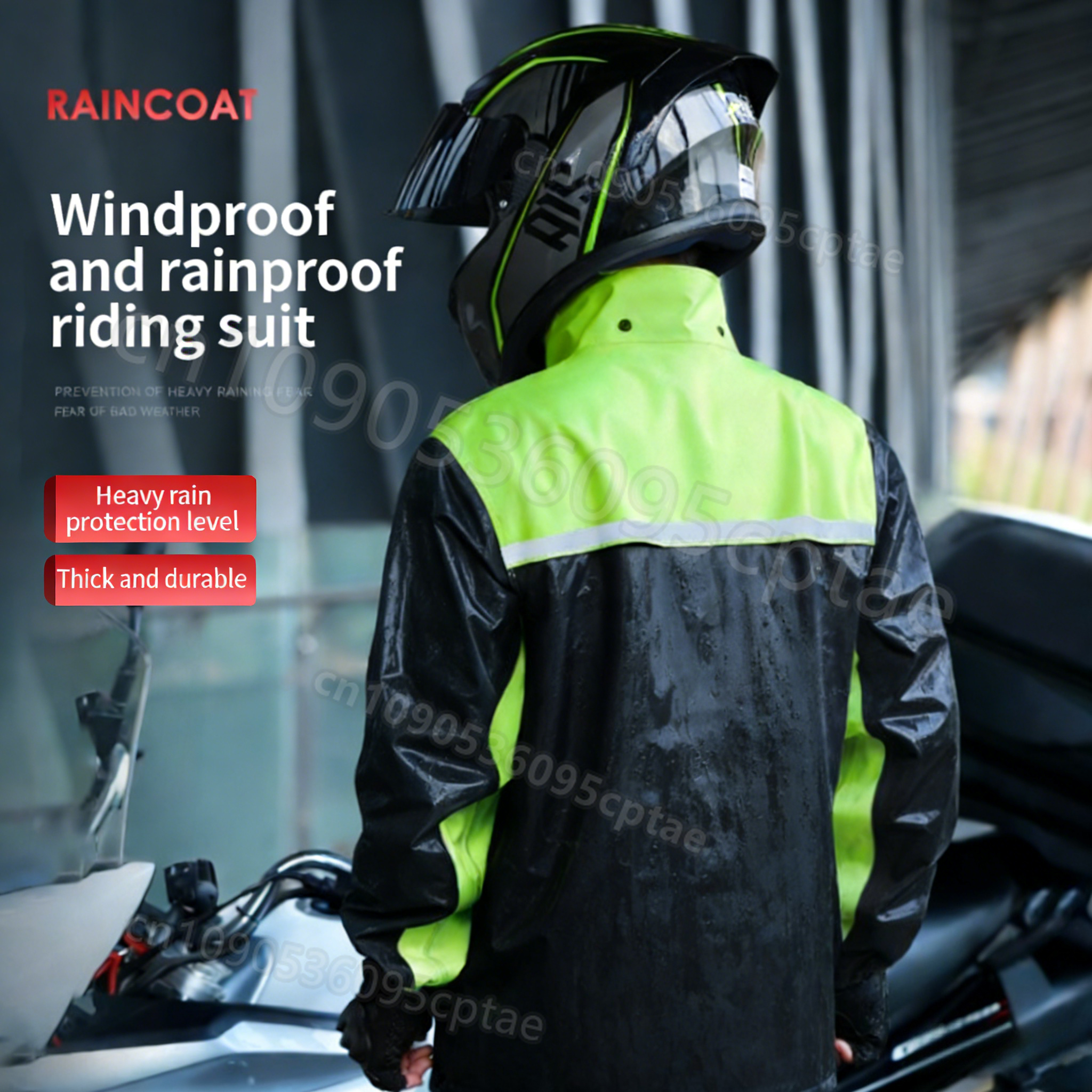 Raincoat  Rain Pants Suit Men' – Motorcycle Rain Suit recenzja i cena
