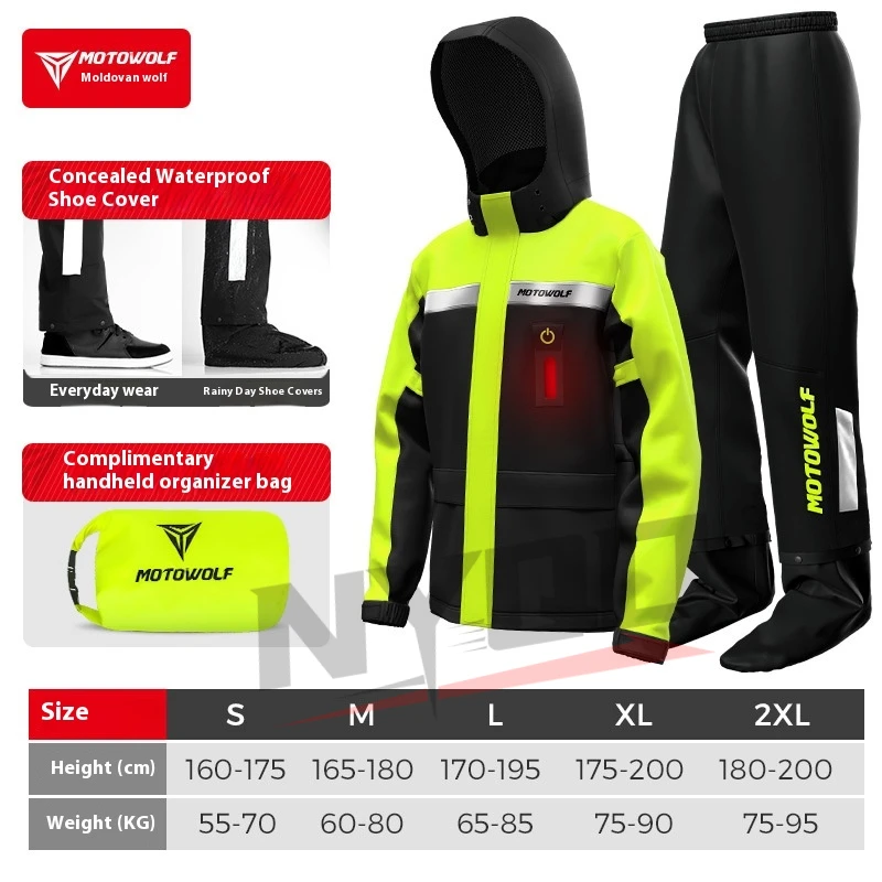 Motowolf Motorcycle Rain Coat  – Motorcycle Rain Suit recenzja i cena