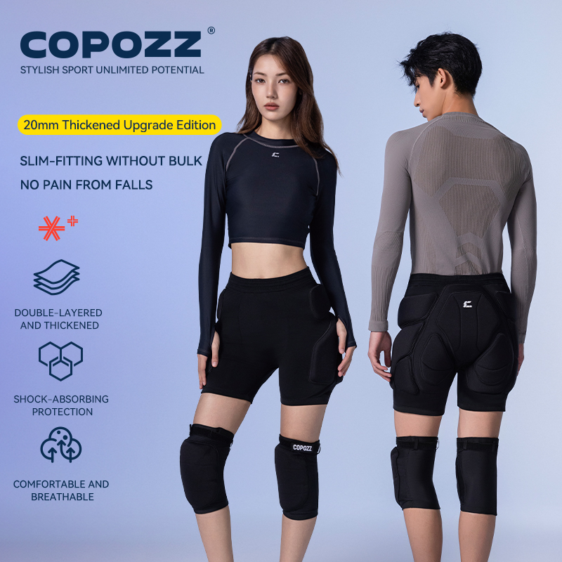 COPOZZ Upgraded Ski Knee Pads  – Motorcycle Gear On Sale recenzja i cena