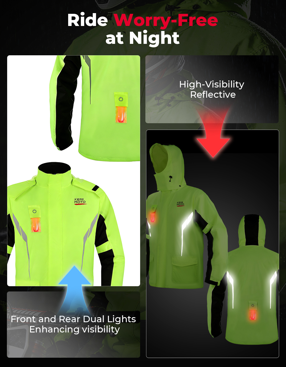 KEMIMOTO Unisex Waterproof Rai – Motorcycle Gear Cycle recenzja i cena