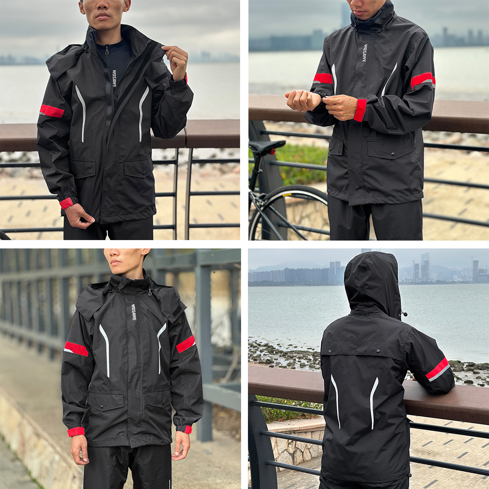WOSAWE Motorcycle Raincoat Men – Motorcycle Rain Suit recenzja i cena