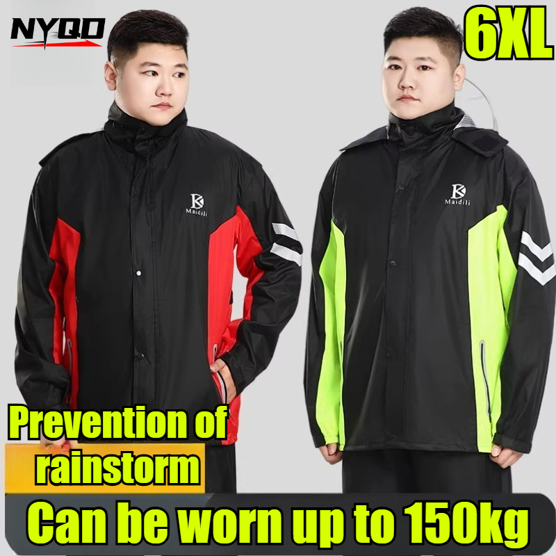 Unisex 6XL Motorcycle Raincoat – Motorcycle Rain Suit recenzja i cena