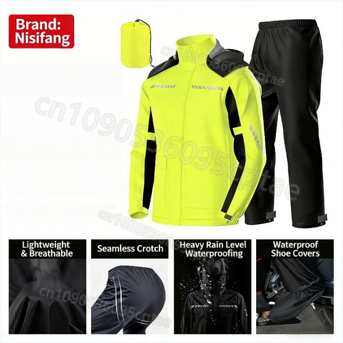 Waterproof Split Motorcycle Ra – Motorcycle Rain Suit recenzja i cena